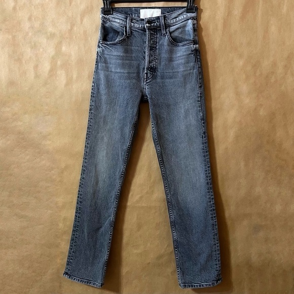Mother Superior The Tomcat Ankle Jeans Hitting The Pavement Straight Leg Size 24 - Picture 1 of 16
